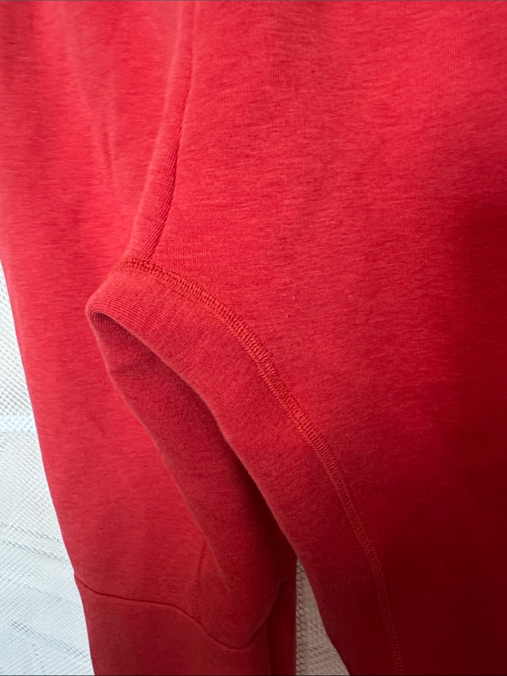 Nike Tech Heather Red Fleece Joggers with Black Trim - Picture 6 of 6